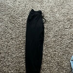 cute, comfy, black joggers